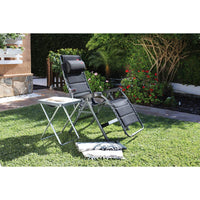 Crespo Zero Gravity Chair AL/232 Deluxe in Dark Grey