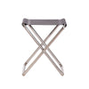 Crespo Stool/Footrest AL/301 in Dark Grey