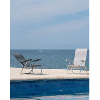 Crespo Beach Chair AL/205 in Dark Grey