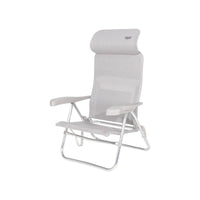 Crespo Beach Chair AL/205 Compact in Light Grey