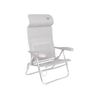 Crespo Beach Chair AL/205 Compact in Light Grey