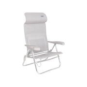 Crespo Beach Chair AL/205 Compact in Light Grey
