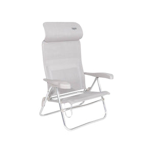 Crespo Beach Chair AL/205 Compact in Light Grey
