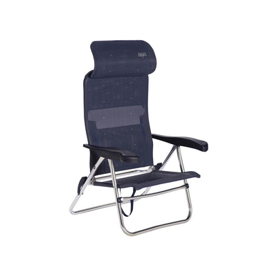 Crespo Beach Chair AL/205 Compact in Dark Blue