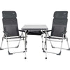 Crespo Table and Chairs Furniture Set AL/213-CTM-40 in Dark Grey