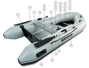 Spares for Quicksilver SPORT 250/300/320 Inflatable Boat