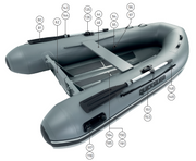 Spares for Quicksilver ALU-RIB ULTRALIGHT 270/290 Inflatable Boat