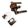 Pewter Door Handle Set - Tapered Bar Without Lock