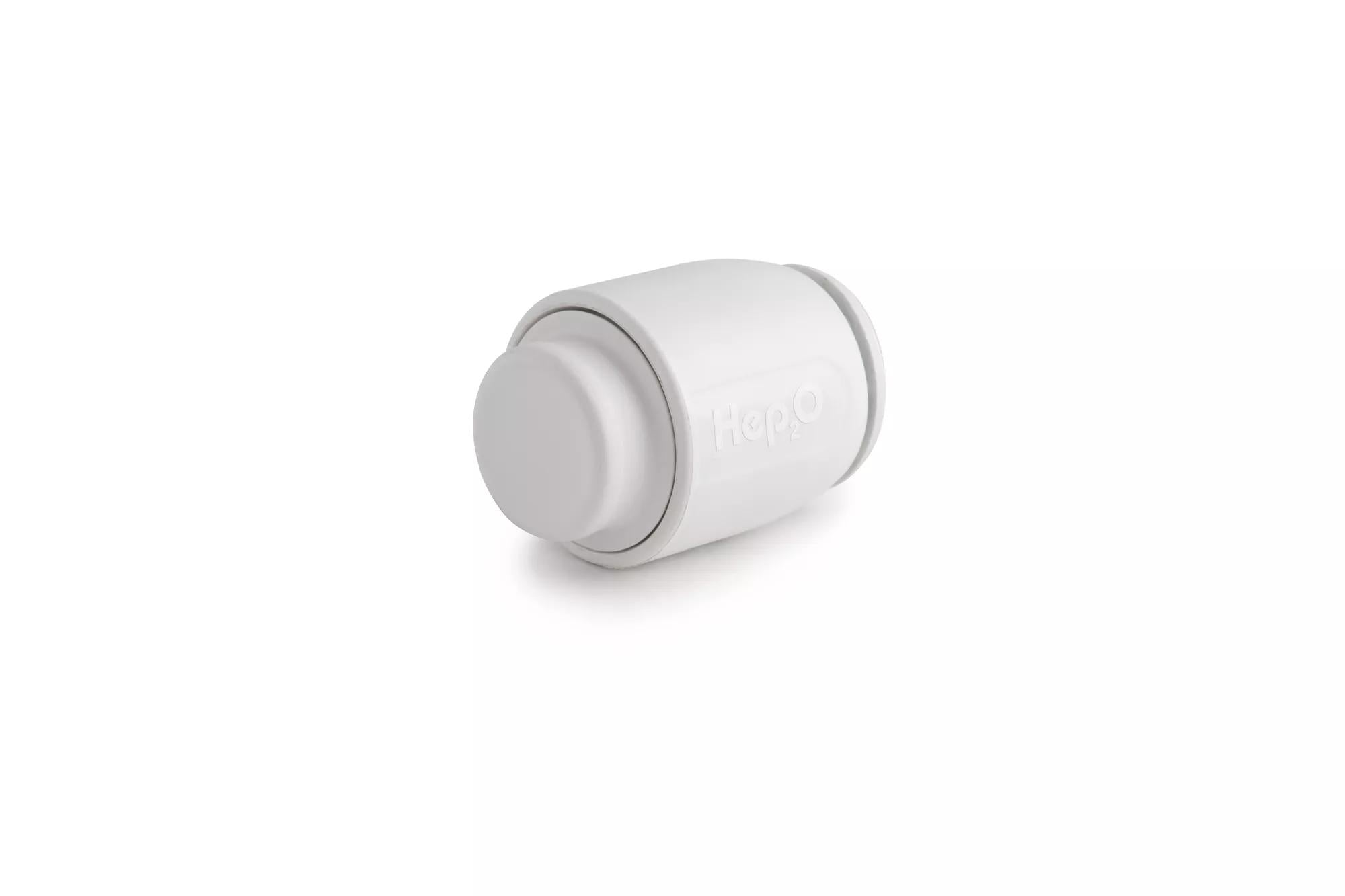 Hep2O Pb Demountable Pipe End Cap White 28mm