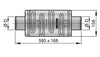 VETUS plastic muffler type MP100 (DEMPMP100)