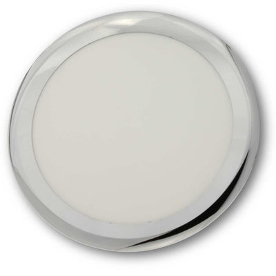 Dimatec Round Ceiling Light 4000K Single Box (Chrome / 310mm)
