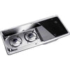 Dometic 2 Burner Hob & Sink Unit 9722 R/H (Piezo Ignition & Shut Off)