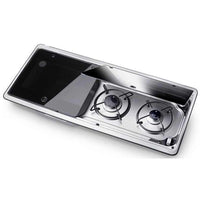 Dometic NRX50 Fridge and 9722 Hob/Sink Unit Bundle (Sink on Left)