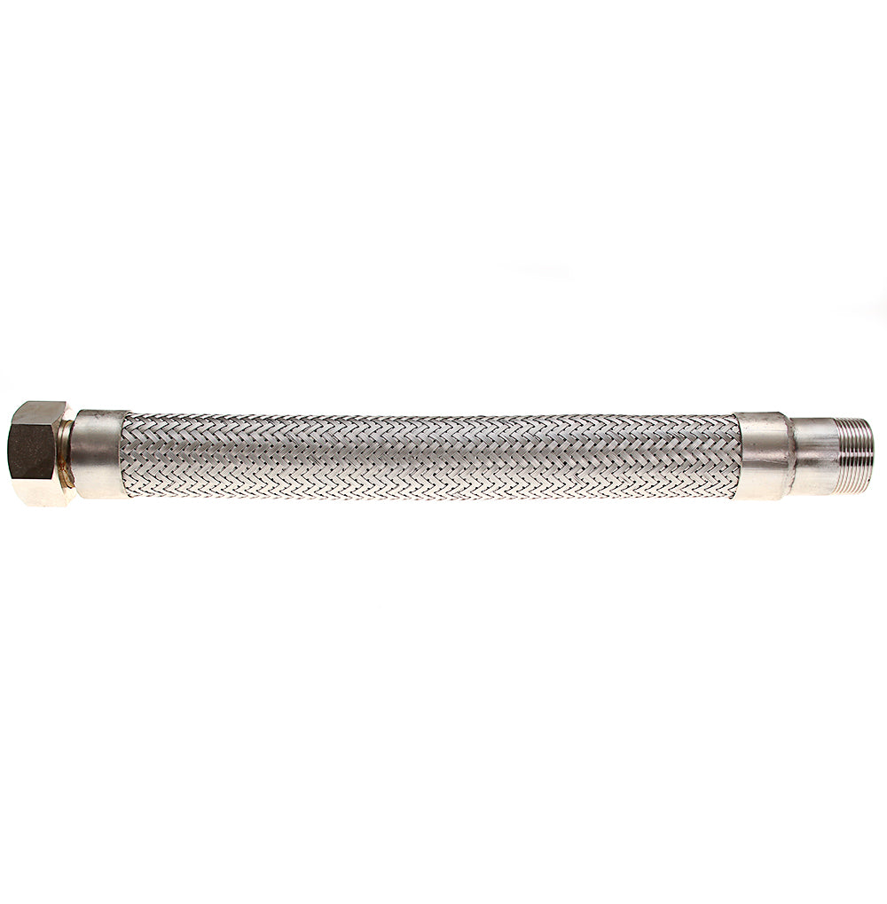 AG Stainless Steel Exhaust Bellows (1-1/2" BSP Male-Female / 20" Long)