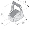VETUS Control lever, stainless steel, for 2 engines (EC4H2)