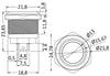 FLAT S.S. switch ON-OFF 12/24V red LED