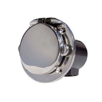 VETUS Shore power wall inlet 16A, polished IP56, flush-mounted, stainless steel AISI 316