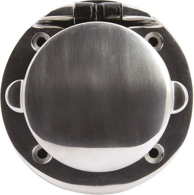 VETUS Schuko wall socket 16A, polished steel