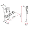 Fiamma F45S Awning, Fixing Bracket, Bike Carrier Bundle for VW T6 SWB Vans