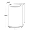 Inlander Sia Free Standing Under Counter Fridge White (83L / 12/24V)