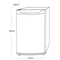 Inlander Sia Free Standing Under Counter Fridge White (83L / 12/24V)