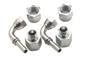 VETUS Connection set for double fuel filter, 8mm-diameter hose, angled
