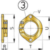 VETUS mounting flange for bronze stern tube, 50mm