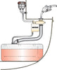 VETUS fuel splash-stop, 38mm cap, 38/51mm hose, 16mm breather (FS3816)