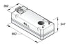 VETUS diesel fuel tank incl. connections, 80lt, for 8mm hose (FTANK80A)