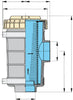 VETUS cooling water strainer type 1320, with G 2 / 50mm connections (FTR132050)