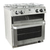 Voyager 4500 Burner Hob Oven with Ignition Stainless Steel