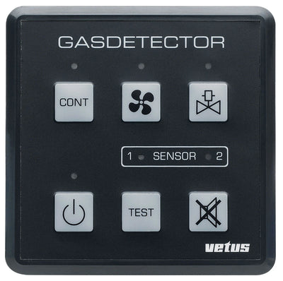 VETUS gas & carbon monoxide detector 12/24 Volt, incl. sensor