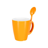 Gimex Colour Line Mug With Spoon Rainbow (390ml / 4 Pieces)