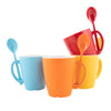 Gimex Colour Line Mug With Spoon Rainbow (390ml / 4 Pieces)