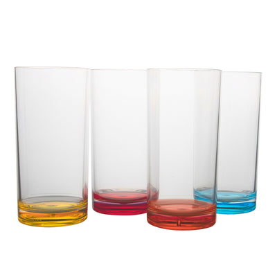 Gimex Colour Line Long Drink Rainbow (480ml/ 4 Pieces)