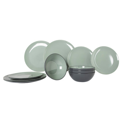 Gimex Vivid Line Tableware Green 12 Pieces