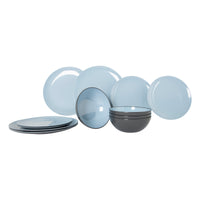 Gimex Vivid Line Tableware Blue (12 Pieces)
