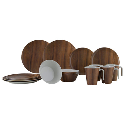 Gimex Nature Line Tableware Wood 16 Pieces