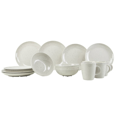 Gimex Solid Line Tableware Granite Beige 16 Pieces