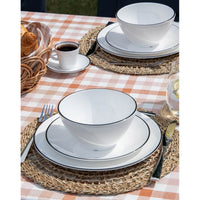 Gimex Linea Line Tableware Black (12 Pieces)