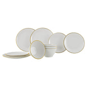 Gimex Linea Line Tableware Gold 12 Pieces