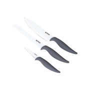 Gimex Knife Set Grey/White (3 Pieces)
