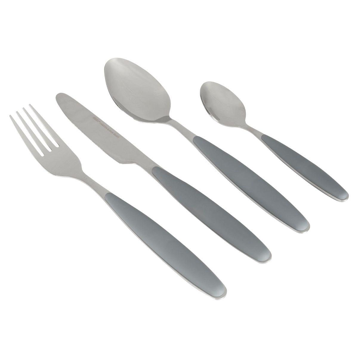 Gimex Cutlery Grey Soft Touch Handle (16 Pieces)