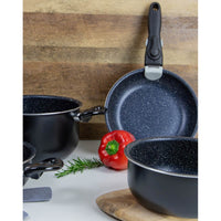 Gimex Cookware Induction Black (7 Pieces)