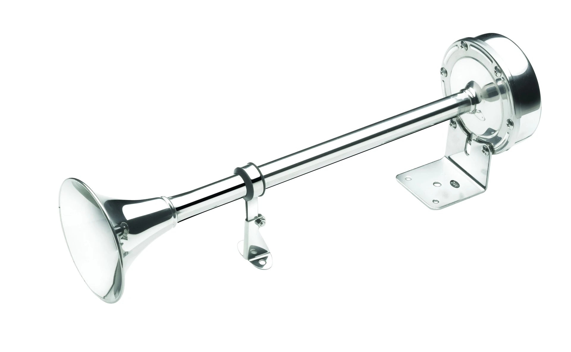 VETUS Single trumpet horn, 12 V, stainless steel, high pitch