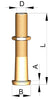 VETUS bronze rudder gland, 40 mm, length 305 mm (HENKO40L)