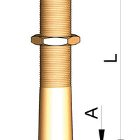 VETUS bronze rudder gland, 40 mm, length 305 mm (HENKO40L)