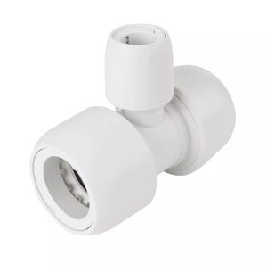 Hep2O Pb Branch Red Tee 90° White 28x28x15mm