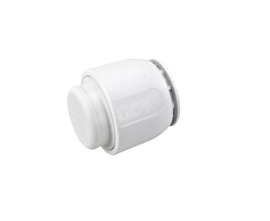 Hep2O Pb Demountable Pipe End Cap White 22mm