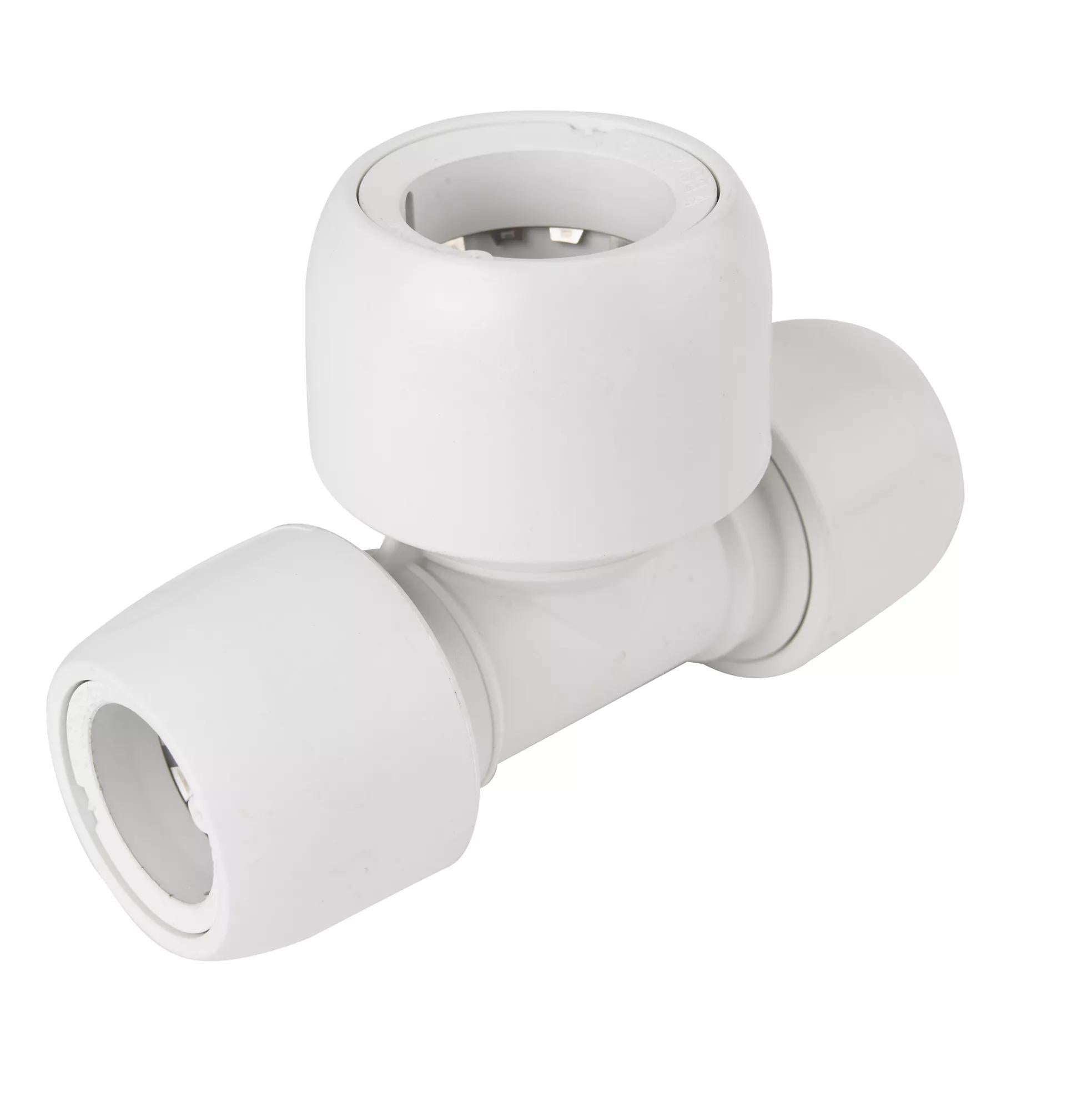 Hep2O Pb Tee Reduced Both End White 22x22x28mm